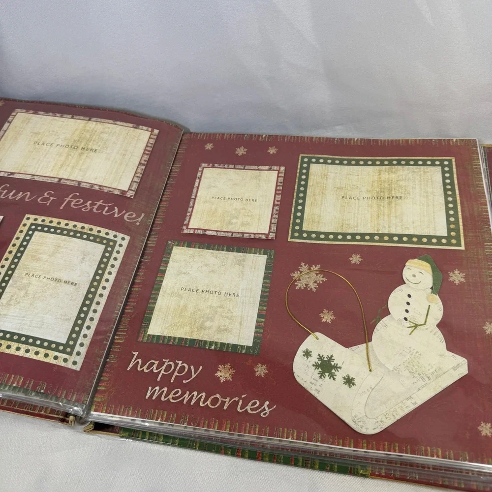 Merry Makers Christmas Scrapbook Kit 45 Sheets Cardstock Stickers Photo Album
